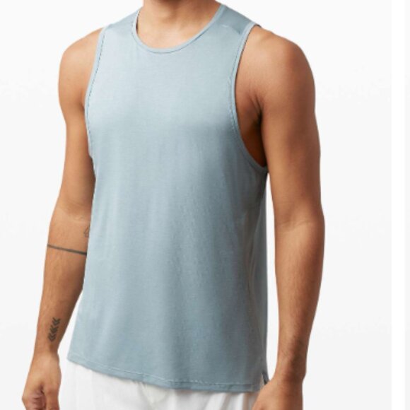 lululemon athletica Light Blue Men's Tank Top - Picture 1 of 5